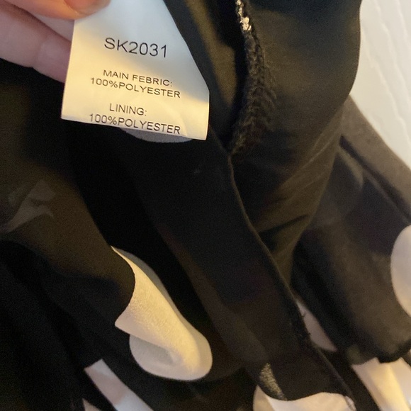 Designer TOV LA Polka Dot Flamenco ruffled tiered skirt - Sz. 6 NWT. Stunning! - Picture 4 of 10